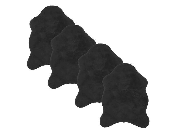 Astra Dekofell Elda, Schwarz, 40x60 cm, Teppiche und Böden, Teppiche, Schaffelle & Kuhfelle