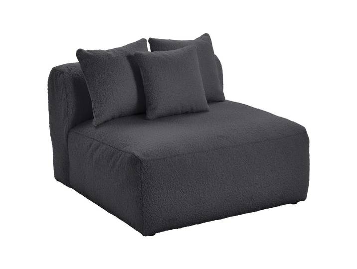 Modul Sofaelement Bloom Dunkelgrau