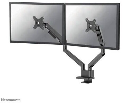 Support d'écran double Neomounts DS70-250BL2 Support double inclinable, rotatif et pivotable pour installer facilement vos moniteurs de bureau