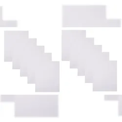 Betz 10 Stück Badvorleger Badematte PREMIUM 100% Baumwolle Größe 50x70 cm Qualität 650g/m2 Farbe weiß