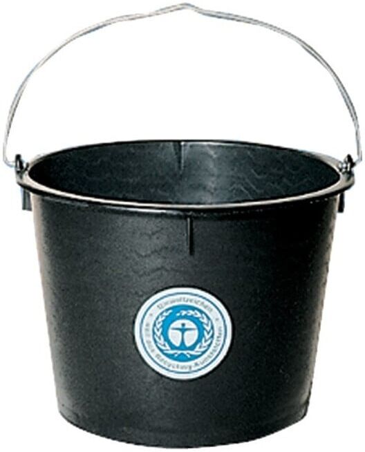 Seau de chantier polyéthylène recyclé lourd noir 20 L ; JOPA (1102011)