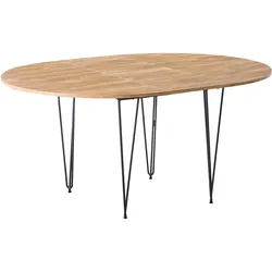 ESSTISCH ausziehbar Braun 120-160/120 cm Louise