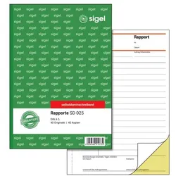 Sigel Formularbuch »Rapport« SD025 gelb, 14.8x21 cm