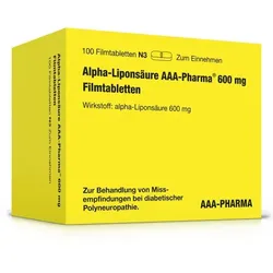 ALPHA LIPONSÄURE AAA- Pharma 600 mg Filmtabletten 100 St