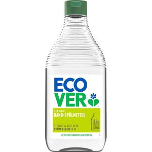 Ecover Spülmittel Zitrone & Aloe Vera, biologisch abbaubar, höchste Fettlösekraft, Flasche, 450ml