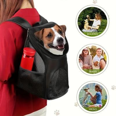 Uplift Treasures Breathable Mesh Dog Carrier Backpack blue s