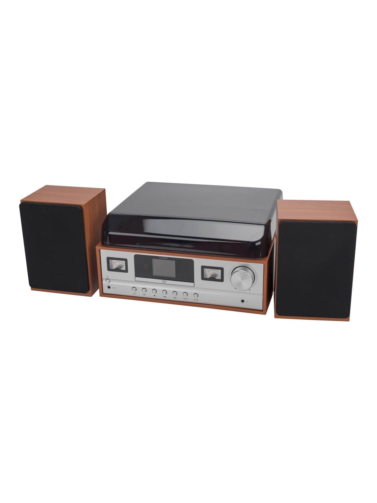 DENVER MRD-52 - Retro music system - LP - CD - FM - DAB - Bluetooth - Light Wood - Plattenspieler