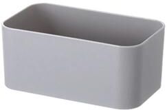Uplift Treasures Wall Mounted Storage Organizer Box Adhesive Shelf Rack gray S