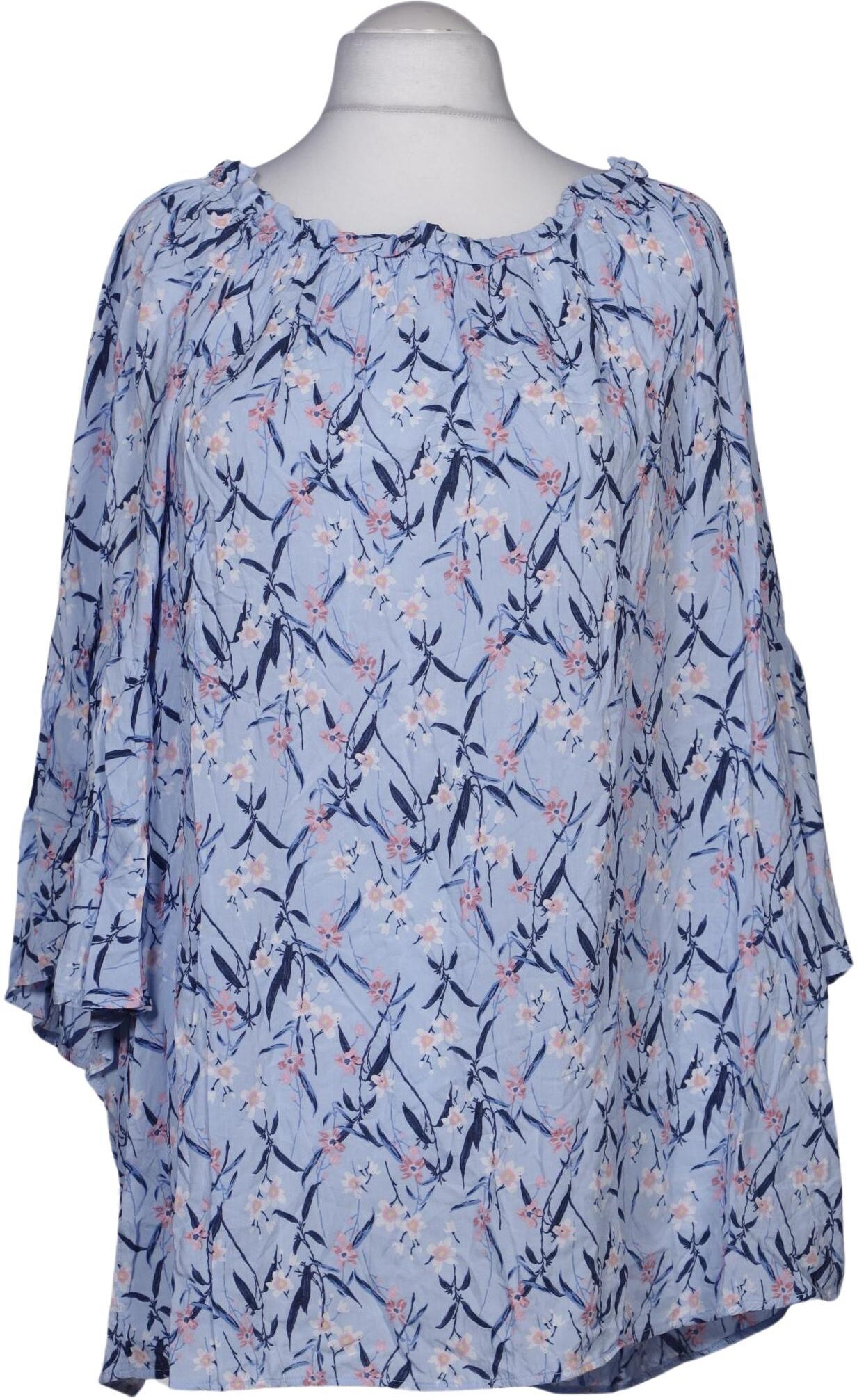 Ulla Popken Damen Bluse, Mehrfarbig, Gr. 3Xl, Viskose - Second Hand