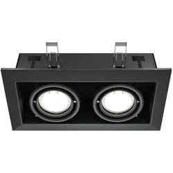 Einbauleuchte Deckenspot Deckenleuchte Wohnzimmerlampe Metall Schwarz L 24,5 cm