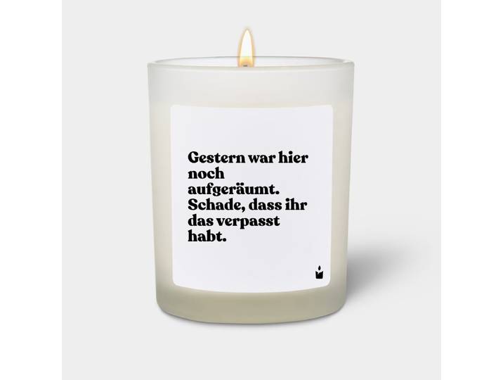 Duftkerze Weiss Woody Gestern war hier noch aufgeräumt. Schade, dass ihr das verpasst habt.