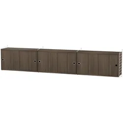 Sideboard wandhängend Weiß Walnuss