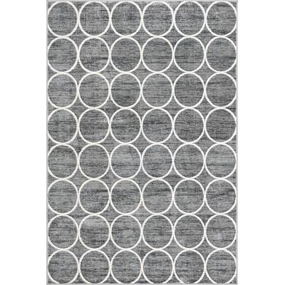 Myflair Möbel & Accessoires "Titan Trellis, LAGERRÄUMUNG" rechteckig 13 mm Höhe Kurzflor, gewebt, modernes Design, Motiv Kreise