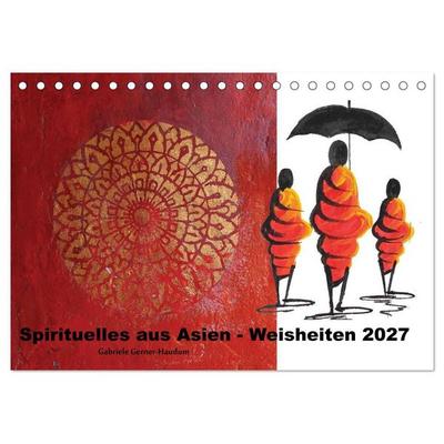 Spirituelles aus Asien - Weisheiten 2027 (Tischkalender 2027 DIN A5 quer), CALVENDO Monatskalender
