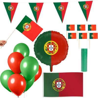 Portugal Party Deko Set 74 tlg. Partyset Partydeko