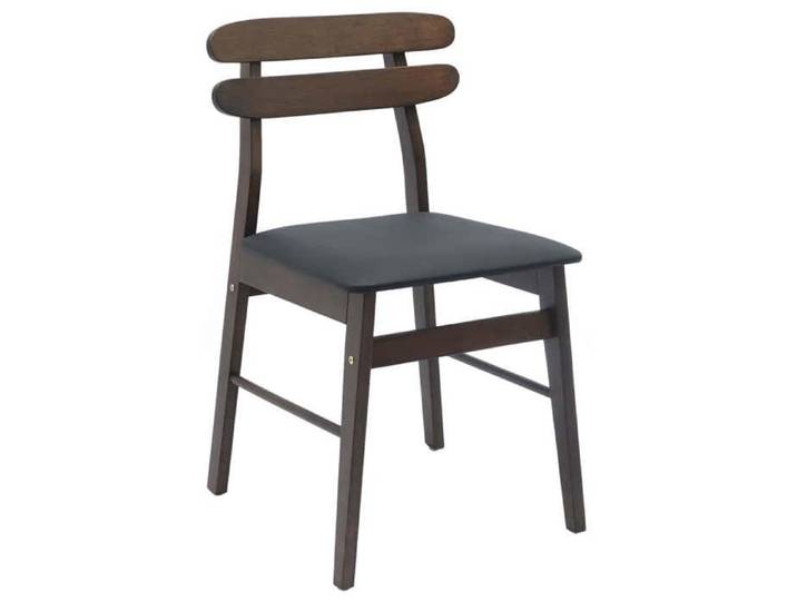 Chaises cuisine(2 pcs) - Marron - Chaises à Manger - 2 personnes - Marron clair et noir 43.5x44.5x77.5 cm F3720