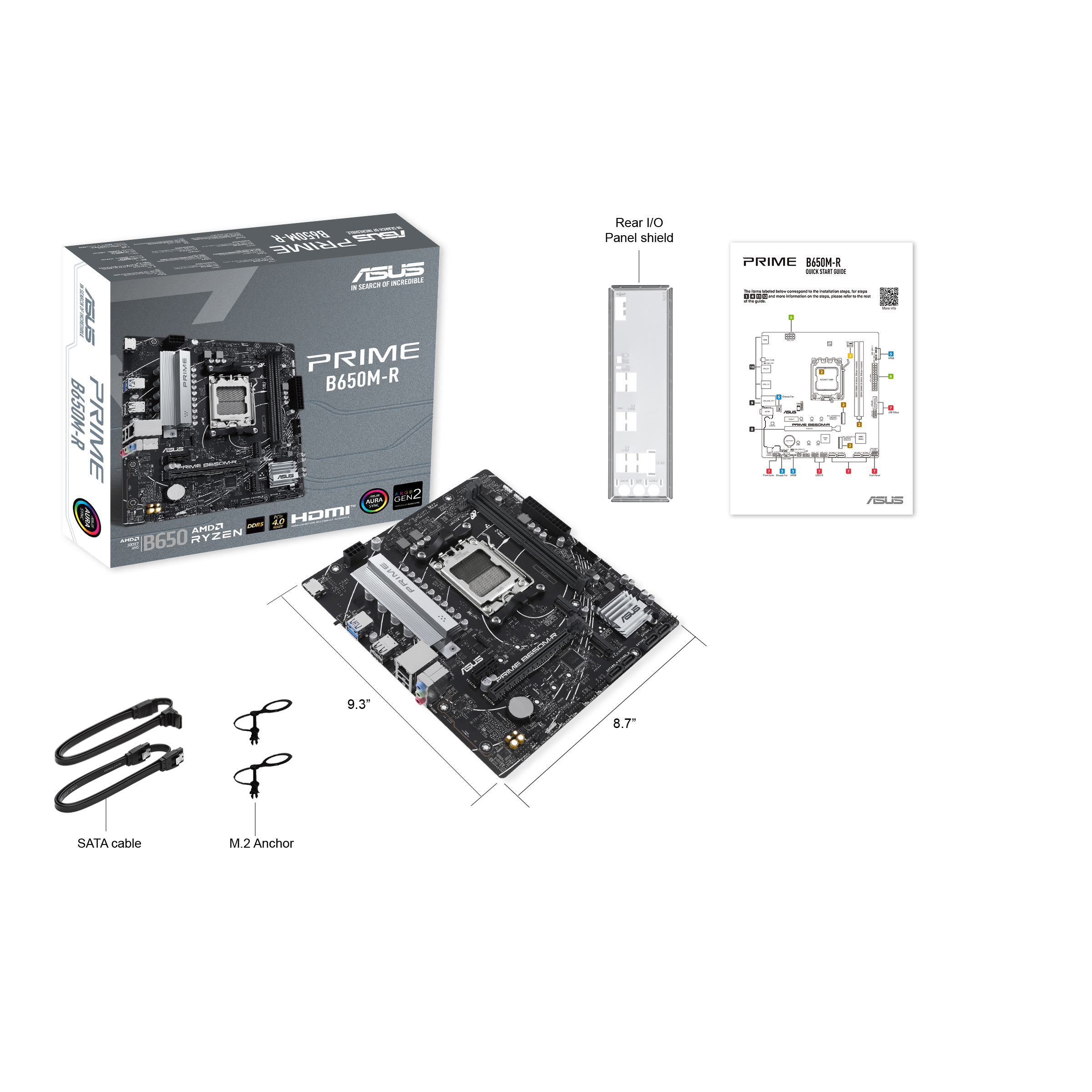ASUS PRIME B650M-R mATX Mainboard - Sockel AM5