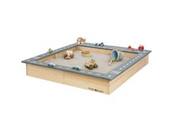 Sandkasten Highway Hero mit Spielstraße und Staufächern
