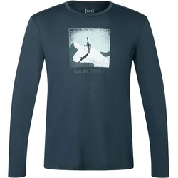 Super Natural, Herren, Funktionsshirt, Almost Done (L), Blau, L