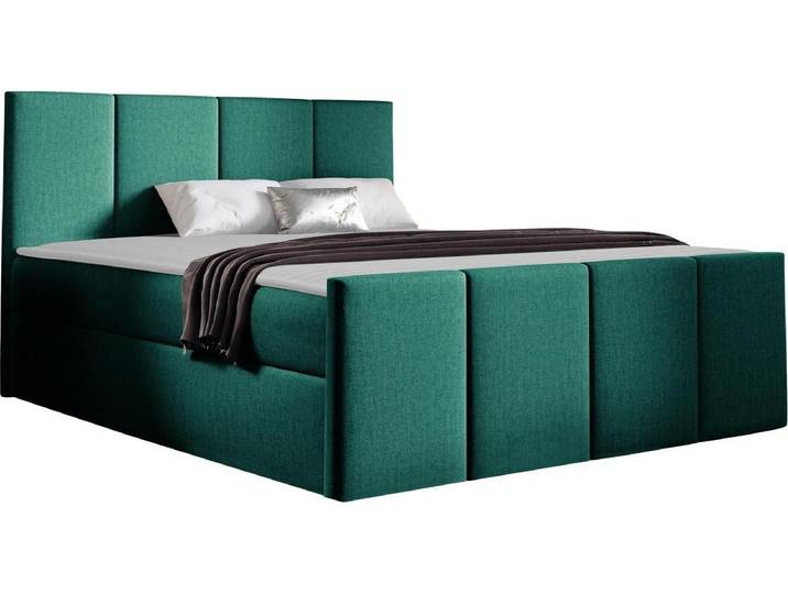MIRJAN24 Boxspringbett Lars, Ehebett mit zwei Bettkästen, Doppelbett, Stilvoll Schlafzimmer (Kameleon 37, Größe: 120x200 cm)