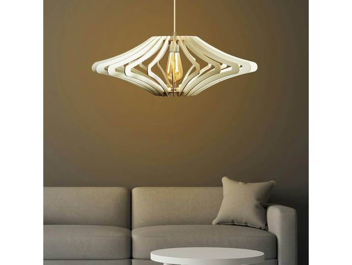 Suspension blanche moderne - forme graphique BIEL