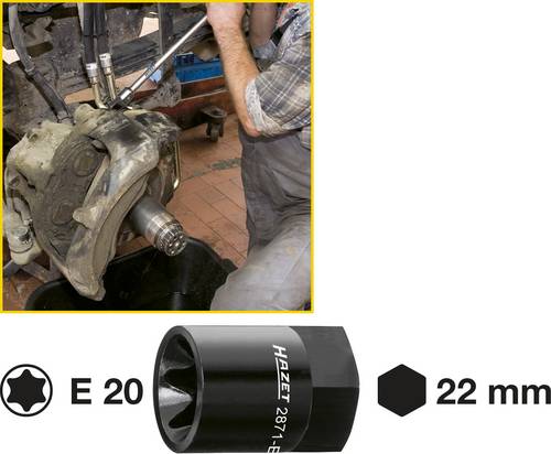 Hazet 2871-E20 Bremssattel TORX Einsatz