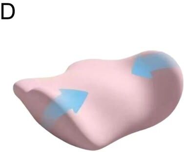 Uplift Essentials Special Lumbar Support Cushion Sleep Lumbar Pillow Ergonomic Comfortable Memory Cotton Back Support pink