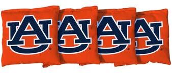 Skip's Garage Auburn University Tigers Orange Cornhole Bags