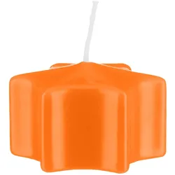 Sternkerzen Schwimmkerzen Mandarin Orange 35 x Ø 60 mm, 16 Stück