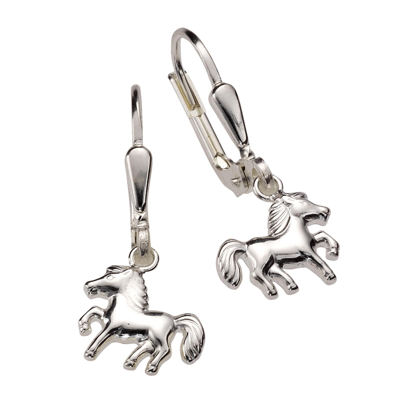 Zeeme for Kids Ohrringe 925 Sterling Silber Motiv Pferde
