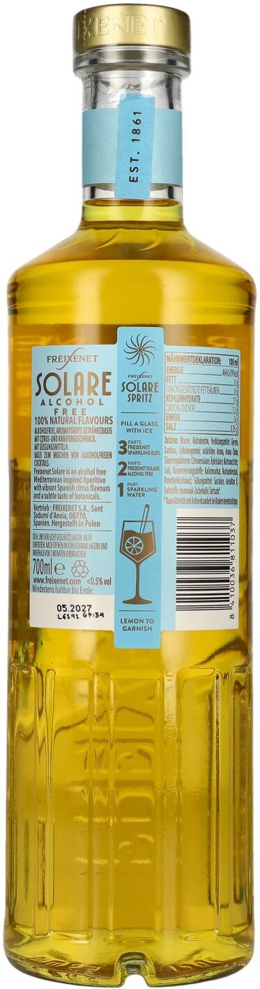 Freixenet Solare Aperitivo Mediterraneo alcohol free 0,7l