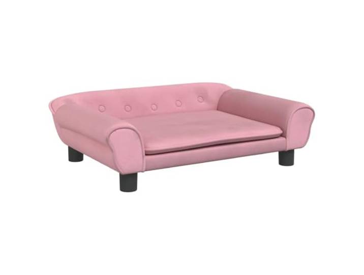 FDSAQOPT Sofa Rosa 70x45x26 cm Samt Minisofa mit Samtbezug, Schaumstoffpolsterung, Kiefernholzrahmen, vier Beine, abgerundete Kanten
