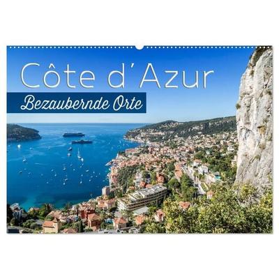 CÔTE D’AZUR Bezaubernde Orte (Wandkalender 2027 DIN A2 quer), CALVENDO Monatskalender