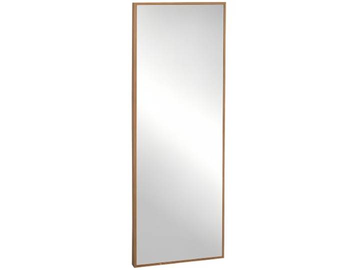 HOMCOM Wandspiegel Garderobenspiegel 125 x 45cm mit Holzrahmen Natur