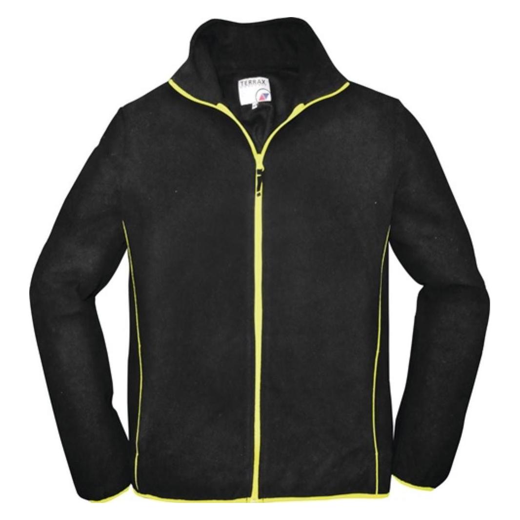 Terrax Herren Fleecejacke Grösse XXL schwarz/limette (XXL) (61639)