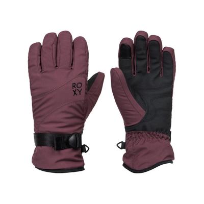 Snowboardhandschuhe ROXY "Roxy Jetty Solid", Damen, Gr. M, lila (huckleberry), Obermaterial: 50% Polyester, 50% Polyurethan., Handschuhe