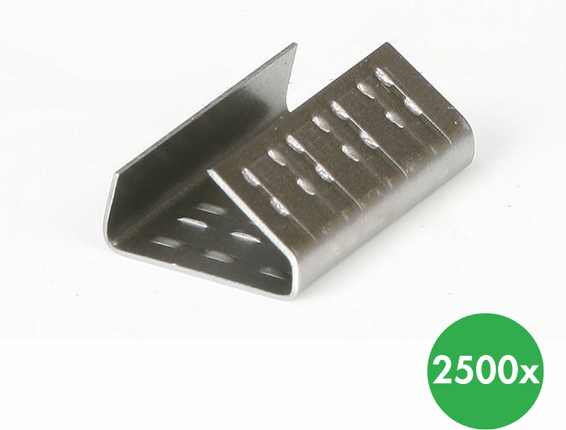 B2B Partner XL-Blechklemme für die PP-Bündelung, 13 mm, 2500 Stk.