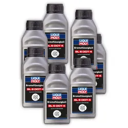 7x Bremsflüssigkeit LIQUI MOLY 21167 Bremsflüssigkeit SL6 DOT 4 Brake Fluid 500 ml