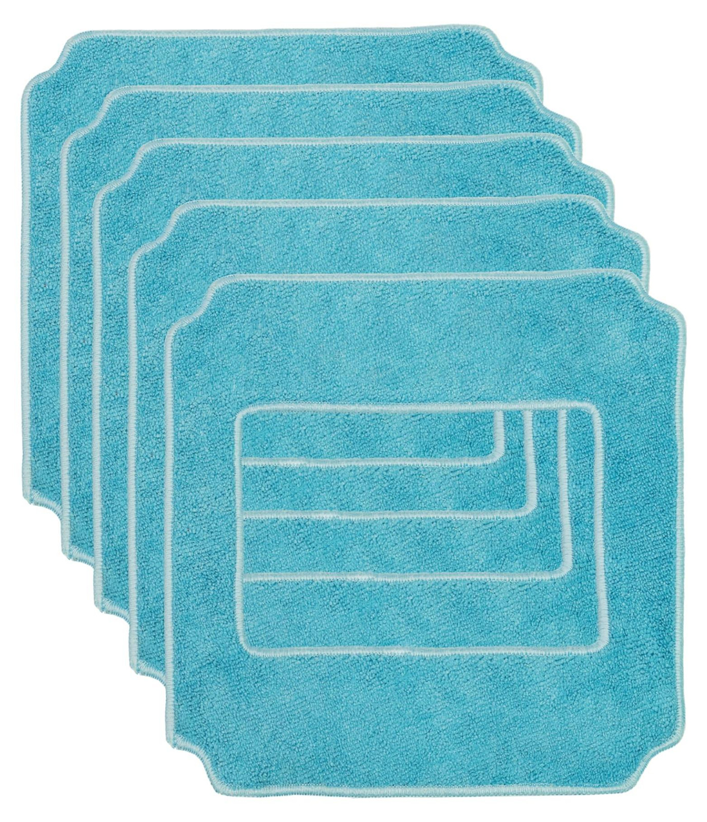 Dripio 5 microvezel schoonmaakpads voor robotstofzuigers, blauw