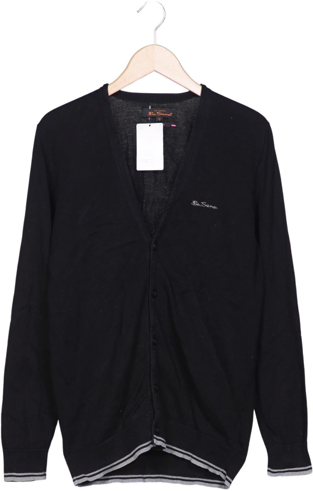 Ben Sherman Herren Strickjacke, Marineblau, Gr. S, Baumwolle - Second Hand