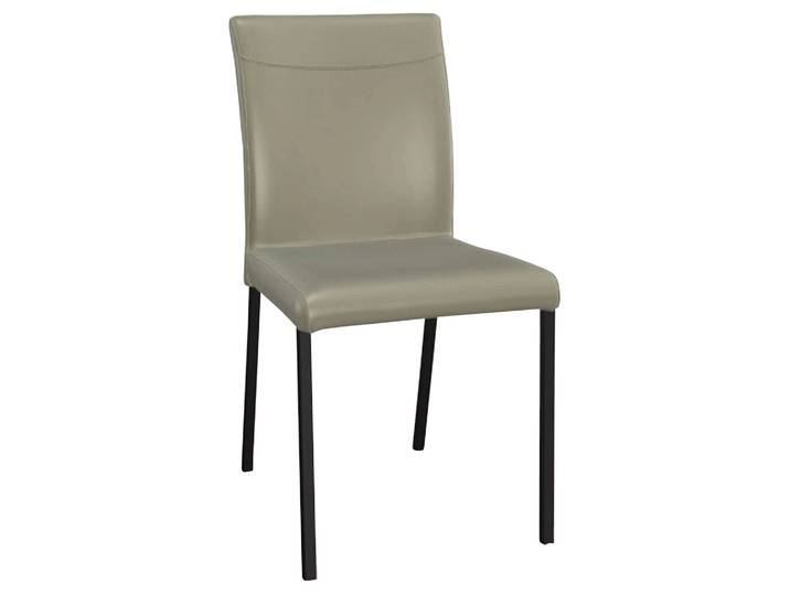 Stuhl Leicht Premium Trendstühle / Farbe: Perle / Material: Leder