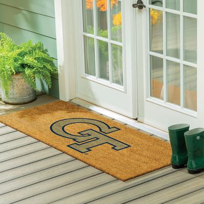 Evergreen Georgia Tech Full Color Indoor/Outdoor Coir Mat