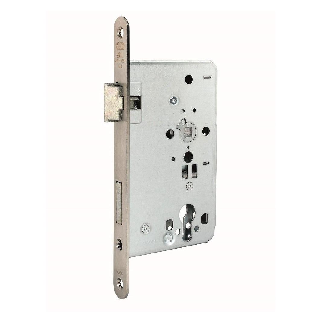 BKS Zimmertür-Einsteckschloss 0515 PZ 20/ 60/72/8 mm DIN links silber abgerundet Klasse 3 Zinkdruckgruss (Einsteckschloss) (B-05150-11-L-1)