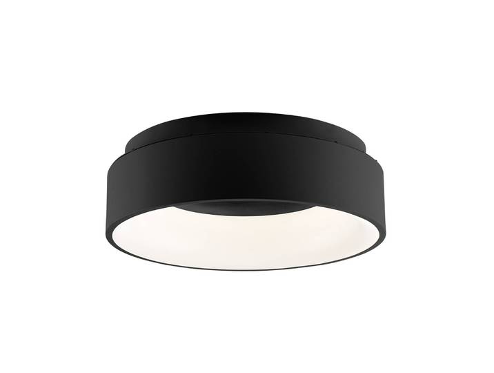Luce Ambiente Design LED Deckenleuchte Noah, schwarz, für Wohn- / Esszimmer, Aluminium, Modern