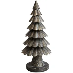 Chic Antique Weihnachtsbaum aus Eisen, Ø 32 cm, H 70 cm, antique gold