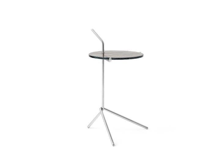 &Tradition Halten SH9 Beistelltisch Smoked glass-stainless steel