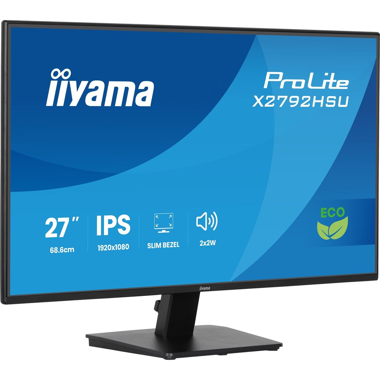 27" (68,58cm) iiyama ProLite X2792HSU-B1 schwarz 1920x1080 1x DisplayPort 1.2 / 1xHDMI 1.4