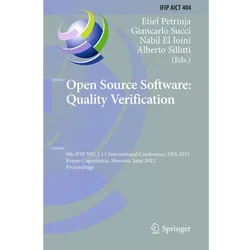 Open Source Software: Quality Verification, Fachbücher