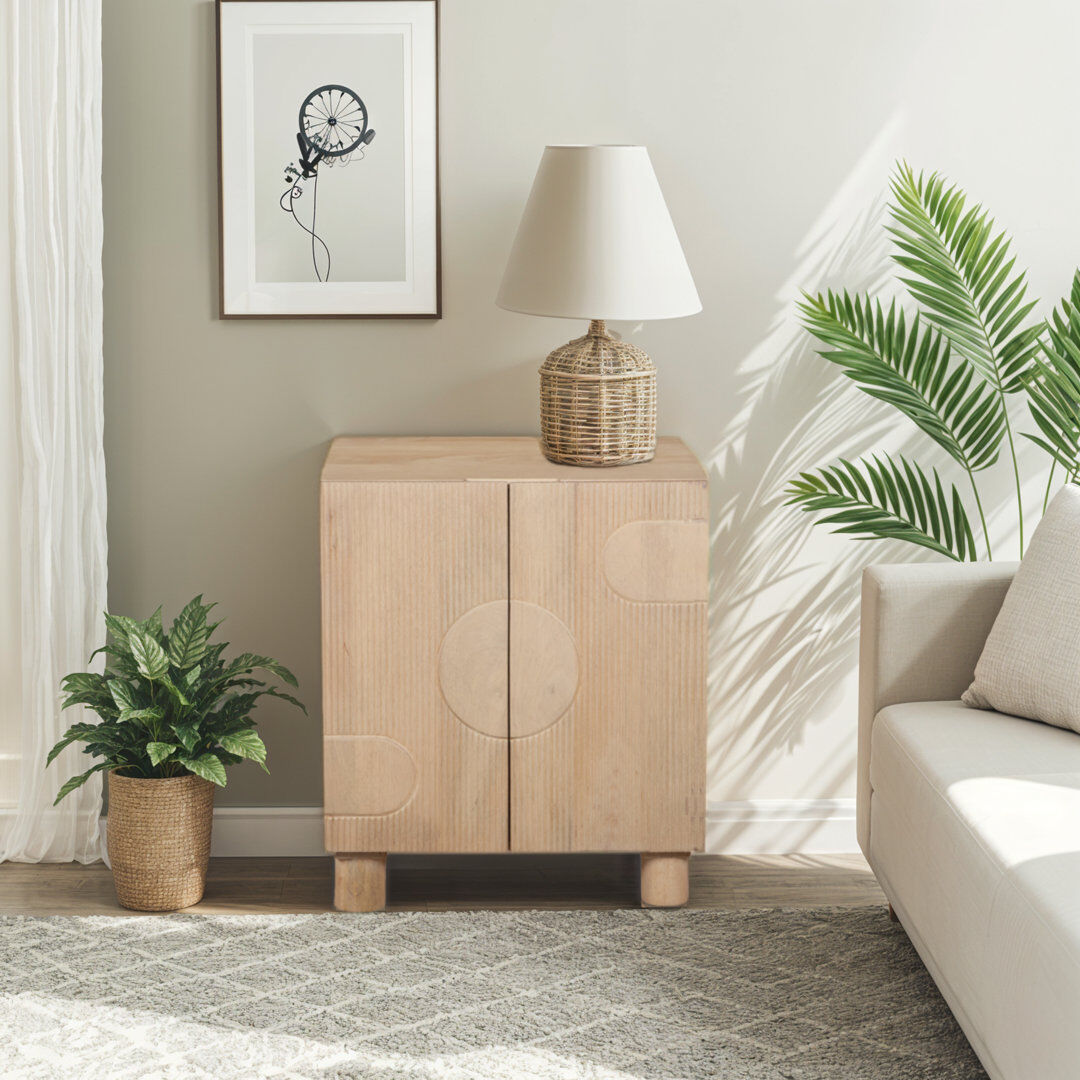 Brambly Cottage Solid Wood Accent Chest 74cm H X 63cm W X 40cm D