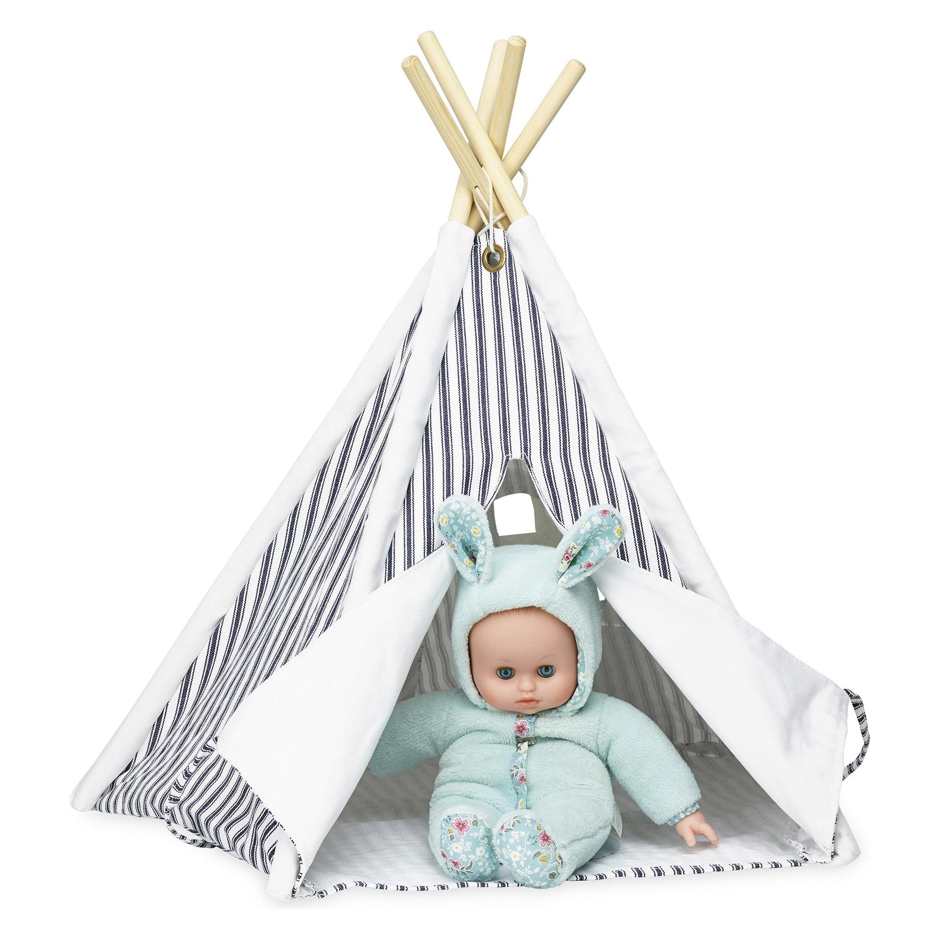 Vilac Mini Tipi Zelt blau gestreift (V800205)